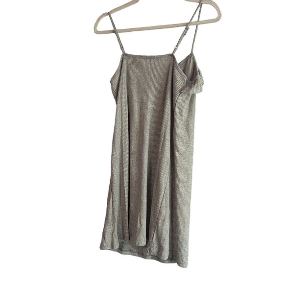 Maronie by Anthropologie Y2K Ruffled Short Sundress in Gray / Small - Picture 4 of 9